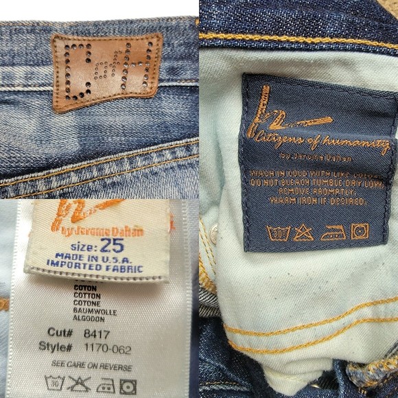 COH Citizens of Humanity Jeans Riley Boyfriend Flare Selvage Jeans In Digger - Picture 12 of 12